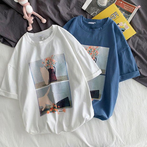 Personalized animal print T-shirt