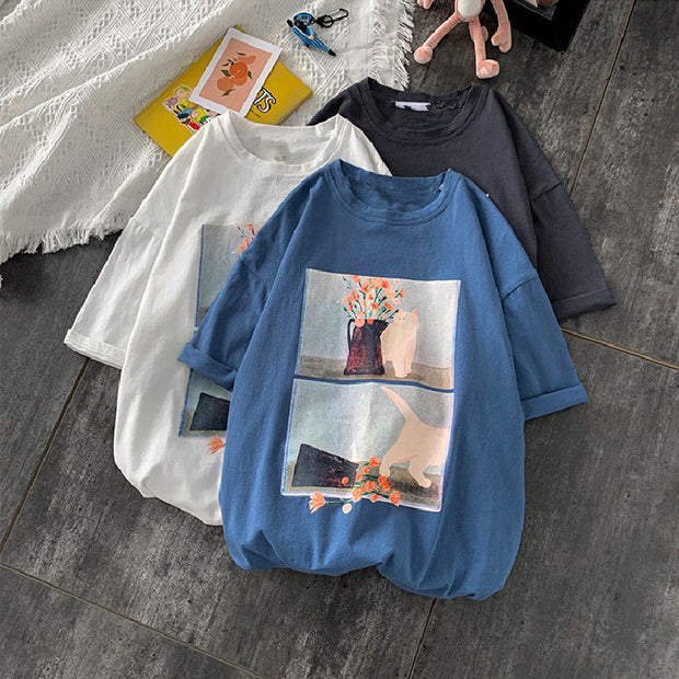 Personalized animal print T-shirt