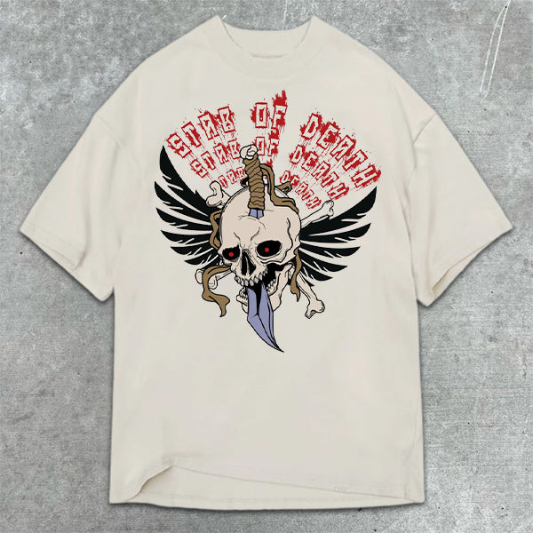 Skull Graphic Print Short Sleeve T-Shirt