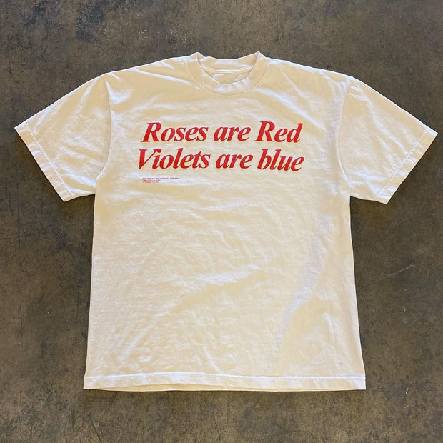 Fashionable personality preppy letter print T-shirt