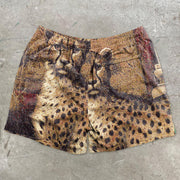 Vintage Animal Print Casual Street Shorts
