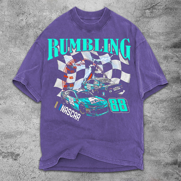 Racing Graphic Print Short Sleeve T-Shirt