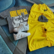 Opposition casual street retro T-shirt trousers two-piece suit