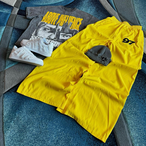 Opposition casual street retro T-shirt trousers two-piece suit