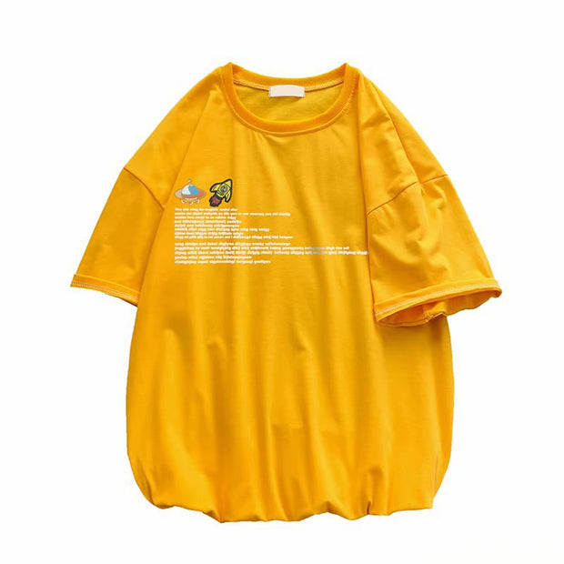 Hong Kong style short-sleeved insT-shirt loose