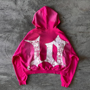 Vintage Cat Zip-Up Hoodie