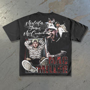 Rap print cotton T-shirt