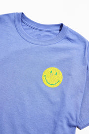 Blue casual men's T-shirt