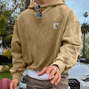 Retro Hip Hop Casual Printed Hoodie