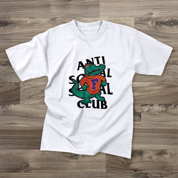 Trendy casual retro street short-sleeved T-shirt