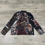 Personalized Sports Player Print Long Sleeve Zipped Jacket