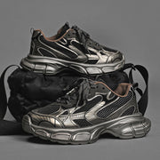 Metal Platform Colorblock Dad Shoes