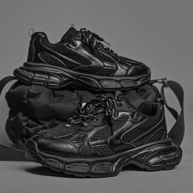Metal Platform Colorblock Dad Shoes