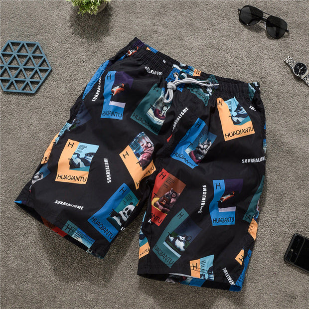 Seaside vacation quick-drying casual shorts fashion loose beach pants