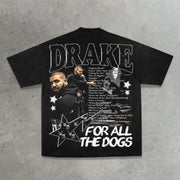 Rap printed cotton T-shirt
