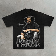 Rap printed cotton T-shirt