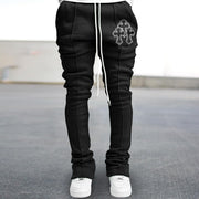 Retro Fashion Hip-Hop Tide Brand Cross Flared Pants