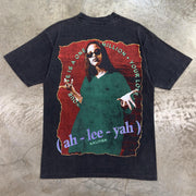 Casual street printed cotton T-shirt