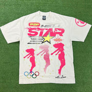 Personalized fashion street style print T-shirt