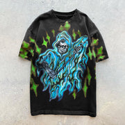 Trend Print Hip Hop Short Sleeve T-Shirt