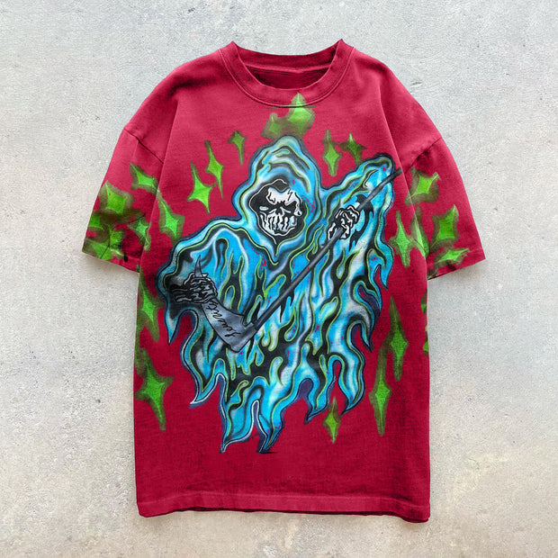 Trend Print Hip Hop Short Sleeve T-Shirt