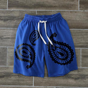 Personalized street retro print shorts