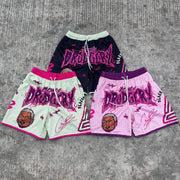 Fashion casual personality street style print shorts