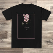 flower pattern short-sleeved T-shirt