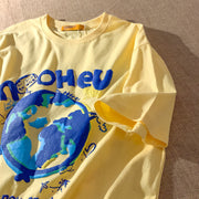 Protect the earth environment trendy brand short-sleeved T-shirt