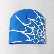 Spider web Y2K jacquard hat for men and women