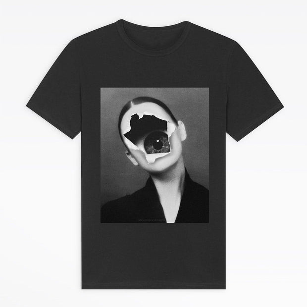 Personality broken print T-shirt