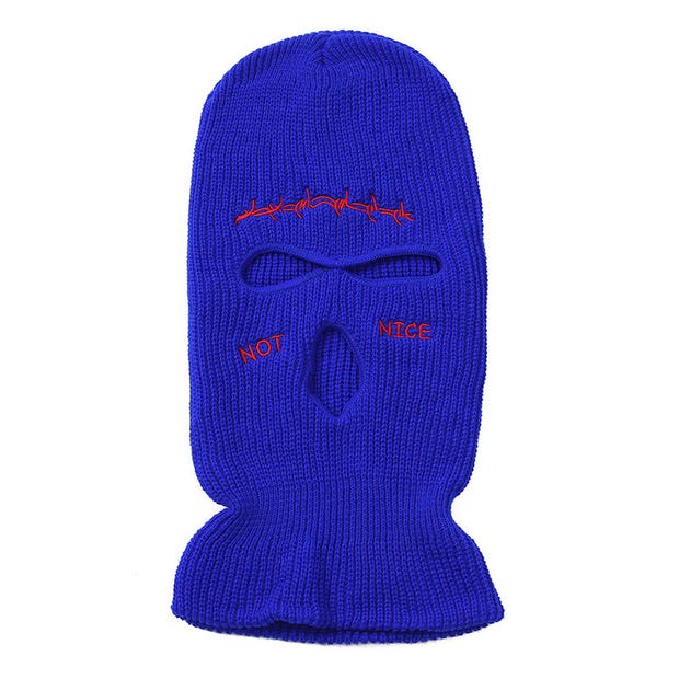 Eyes Hollow Out Funny Pullover Knit Hat