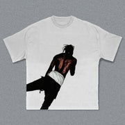 Rapper Rodeo Print Short Sleeve T-shirt