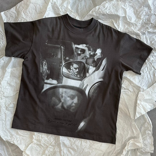 Get Lost Print Short Sleeve T-shirt