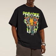 Casual street style round neck print short sleeve men
