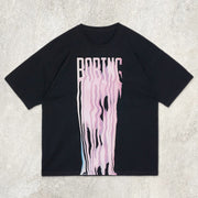 Irregular Design Letters Graphic Tee