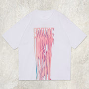 Irregular Design Letters Graphic Tee