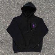 Colorblock Rabbit Vintage Street Long Sleeve Hoodie