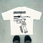 Put em onna news or sum printed T-shirt