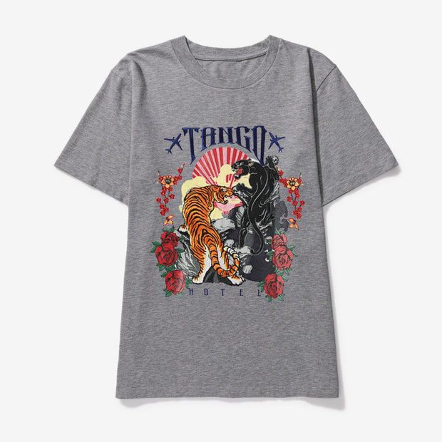 Art Retro Graphic Short Sleeve Street T-Shirt