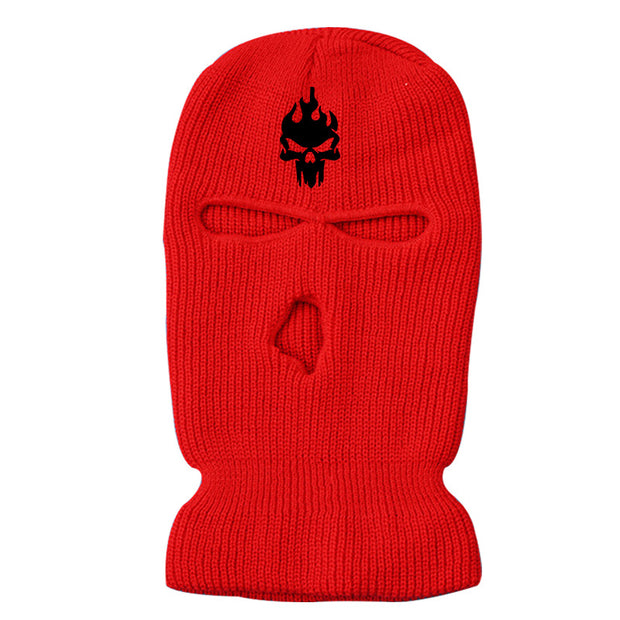Fashion warm ski three-hole hat