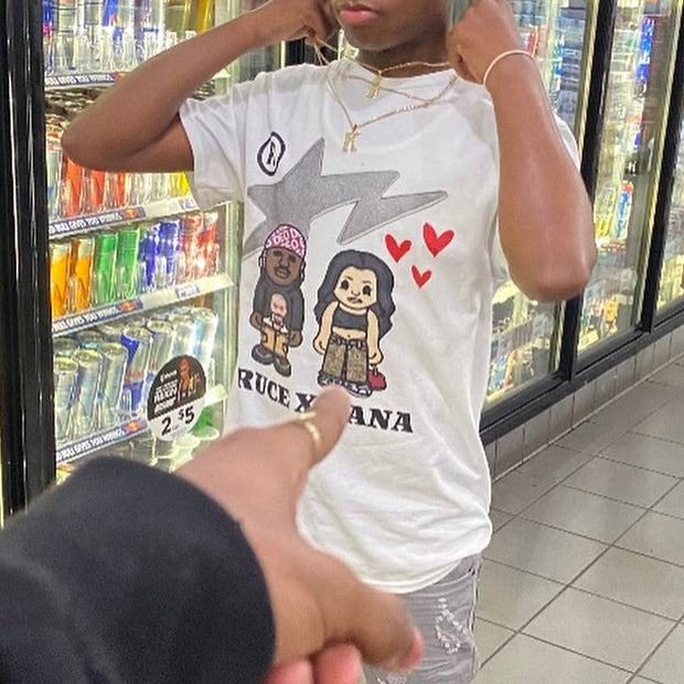 Bruce and Dana printed T-shirt