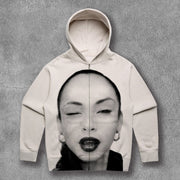 Fashion Musicians Print Long Sleeve Hoodies