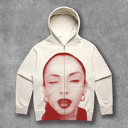 Fashion Musicians Print Long Sleeve Hoodies