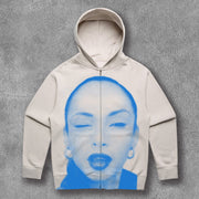 Fashion Musicians Print Long Sleeve Hoodies