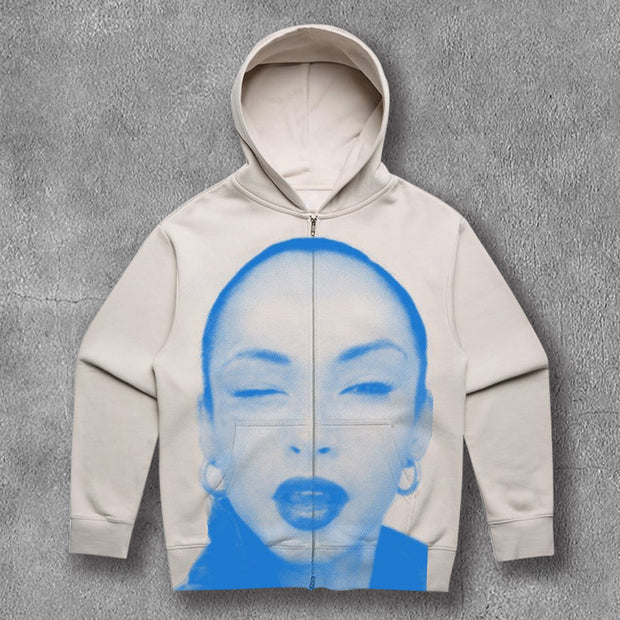 Fashion Musicians Print Long Sleeve Hoodies