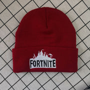 Anime Fortnite knitted hat embroidered woolen hat pullover hat