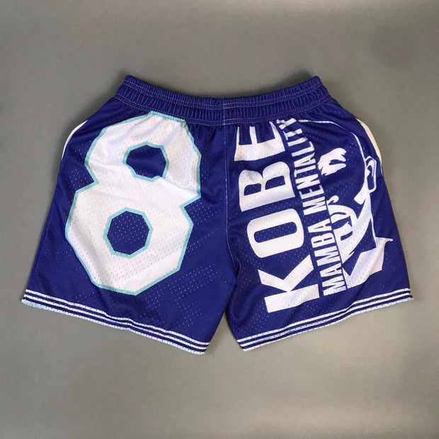 Fashion sports number 8 mesh shorts