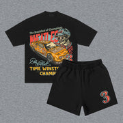 Racer No. 3 Print Two Piece Set