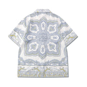 Trendy Baroque Casual Shorts Shirt Loose Short Sleeve Suit